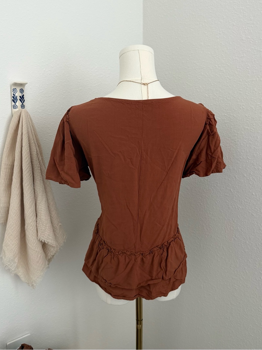 Rusttydustty Boho Lace Detail Top Size XL - Picture 4 of 7